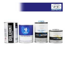 Kit Peinture Hyundai bi-couches solvantée avec vernis, durcisseur et diluant