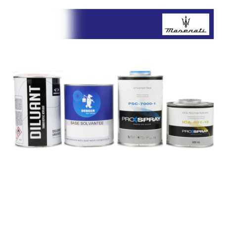 Kit Peinture Maserati bi-couches solvantée avec vernis, durcisseur et diluant