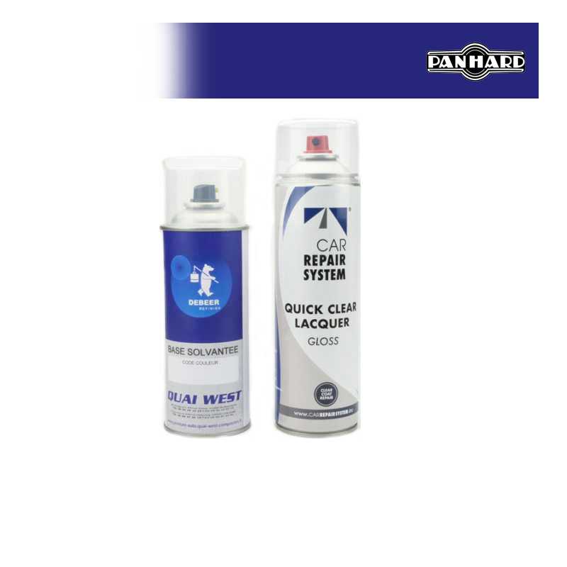 Kit Aérosol Peinture Panhard bi-couches solvantée avec vernis
